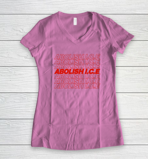 Abolish ICE Women's V-Neck T-Shirt 6