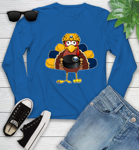 Buffalo Sabres Turkey Thanksgiving Day Youth Long Sleeve 9