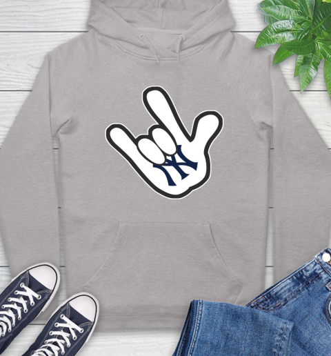 New York Yankees MLB Baseball Mickey Rock Hand Disney Hoodie 12