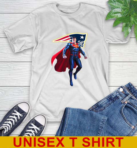 NFL Superman DC Sports Football New England Patriots T-Shirt