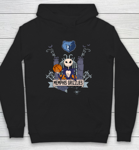 NBA Memphis Grizzlies Basketball Jack Skellington Halloween Hoodie