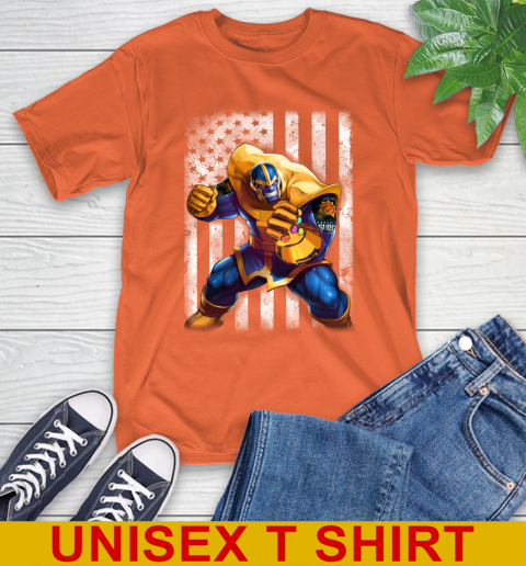 NBA Basketball Phoenix Suns Thanos Marvel American Flag Shirt T-Shirt 4