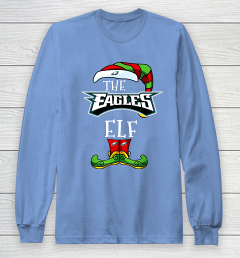 Philadelphia Eagles Christmas ELF Funny NFL Long Sleeve T-Shirt 8