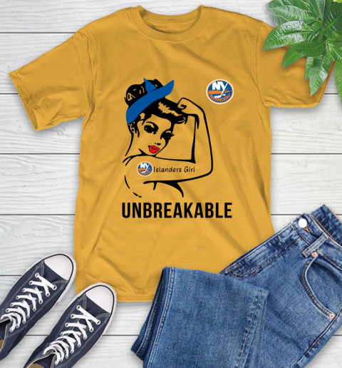 NHL New York Islanders Girl Unbreakable Hockey Sports T-Shirt 2