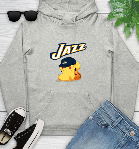 NBA Pikachu Basketball Sports Utah Jazz Youth Hoodie