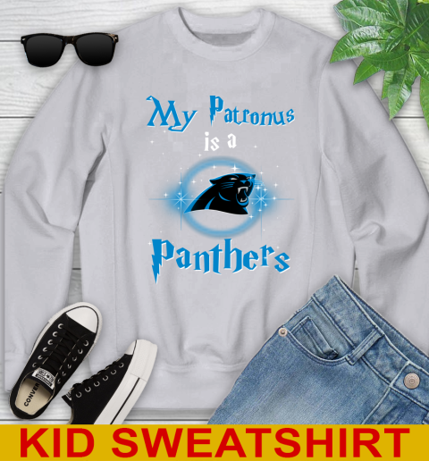 NFL Football Harry Potter My Patronus Is A Carolina Panthers Youth Sweatshirt 4 NFL Football Harry Potter My Patronus Is A Carolina Panthers Youth Sweatshirt - Image 4