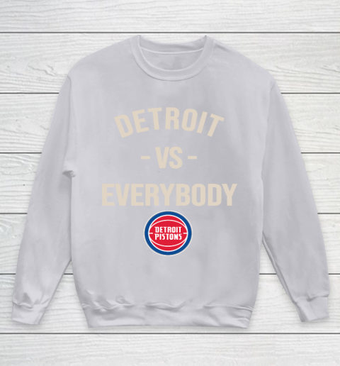 Detroit Pistons Vs Everybody Youth Sweatshirt 3