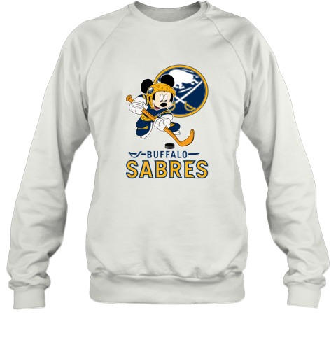 NHL Hockey Mickey Mouse Team Buffalo Sabres Sweatshirt