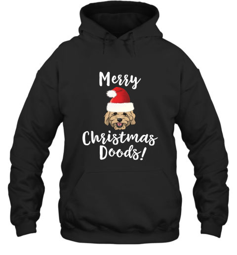 Merry Christmas Goldendoodle Funny Dog Sweatshirt Hooded