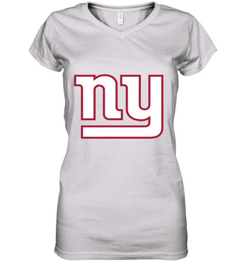 New York Giants NFL Pro Line Gray Victory Women's V-Neck T-Shirt
