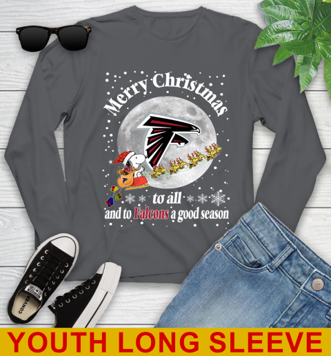 Atlanta Falcons Merry Christmas To All And ToF alcons A Good Season NFL Football Sports Youth Long Sleeve 9