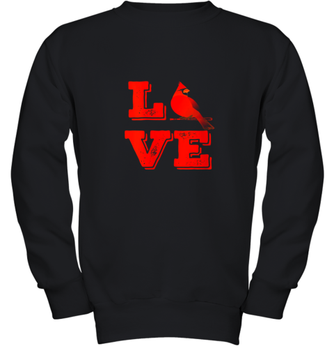 Classic Love St. Louis Missouri Baseball Fan Retro Youth Sweatshirt