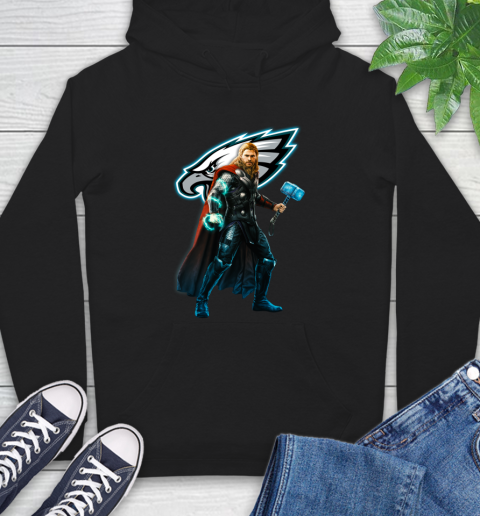 NFL Thor Avengers Endgame Football Philadelphia Eagles Hoodie 2
