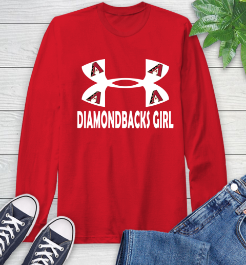 MLB Arizona Diamondbacks Under Armour Baseball Sports Long Sleeve T-Shirt 11
