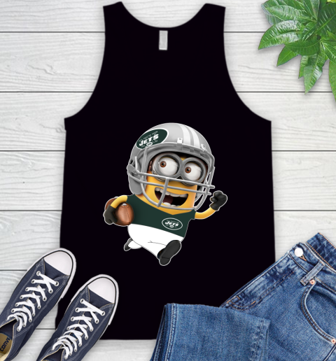 NFL New York Jets Minions Disney Football Sports Tank Top 2