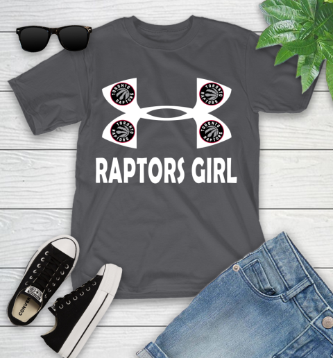 NBA Toronto Raptors Girl Under Armour Basketball Sports Youth T-Shirt 6