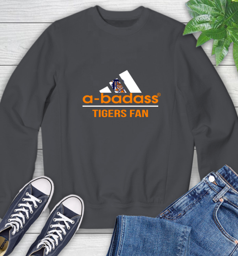 MLB A Badass Detroit Tigers Fan Adidas Baseball Sports Sweatshirt 6