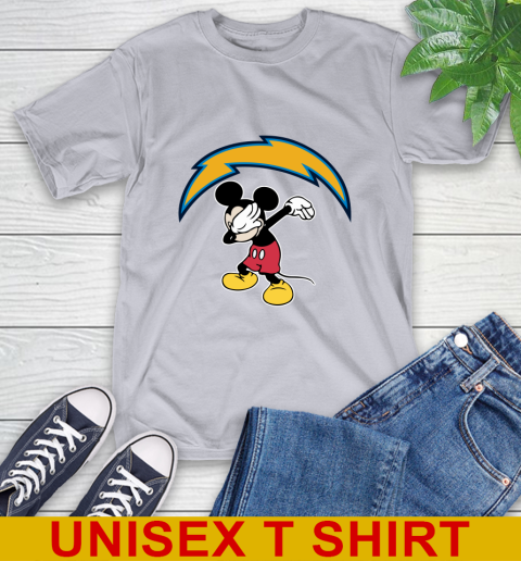 San Diego Chargers NFL Football Dabbing Mickey Disney Sports T-Shirt 6