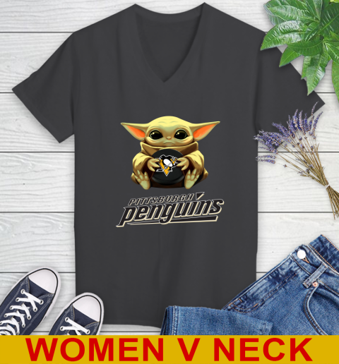 NHL Hockey Pittsburgh Penguins Star Wars Baby Yoda Shirt 85