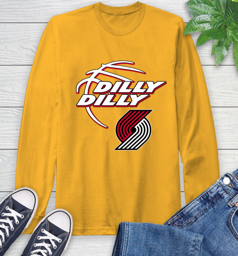 NBA Portland Trail Blazers Dilly Dilly Basketball Sports Long Sleeve T-Shirt 3