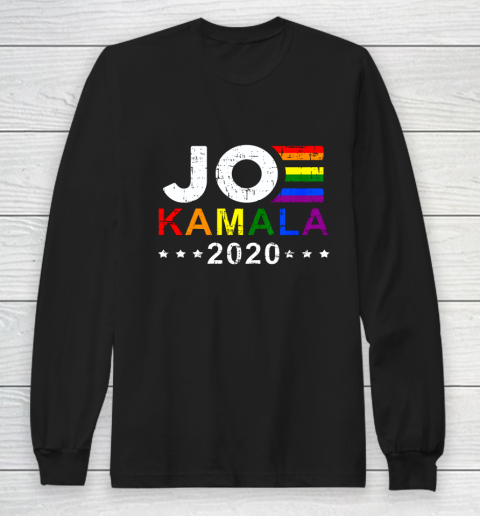 Joe Biden Kamala Harris 2020 Rainbow Gay Pride LGBT Election Long Sleeve T-Shirt