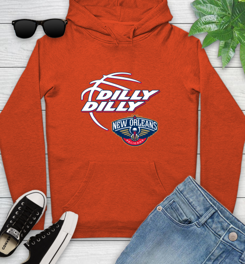 NBA New Orleans Pelicans Dilly Dilly Basketball Sports Youth Hoodie 5
