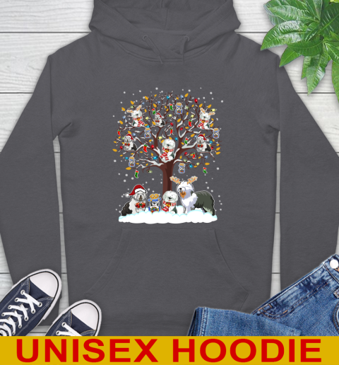 Old english Sheep dog dog pet lover light christmas tree shirt 19