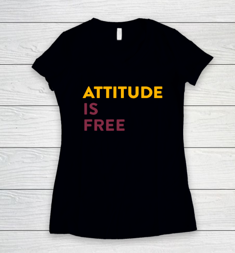 Attitude Is Free Women's V-Neck T-Shirt