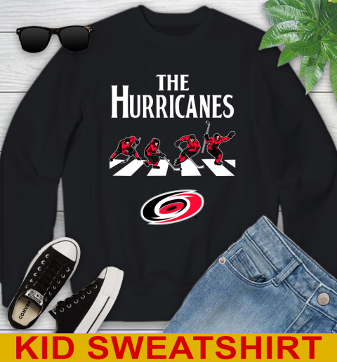 NHL Hockey Carolina Hurricanes The Beatles Rock Band Shirt Youth Sweatshirt
