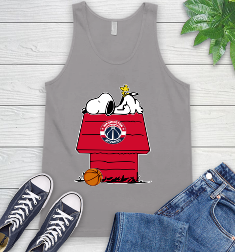 Washington Wizards NBA Basketball Snoopy Woodstock The Peanuts Movie Tank Top 4