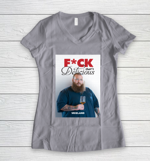 Fuck That's Delicious Shirt Women's V-Neck T-Shirt 2
