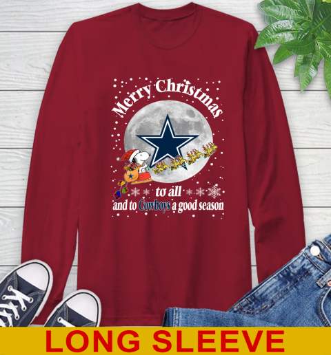 Dallas Cowboys Merry Christmas To All And To Cowboys A Good Season NFL Football Sports Long Sleeve T-Shirt 9