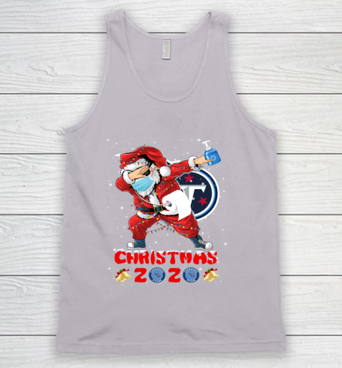 Tennessee Titans Funny Santa Claus Dabbing Christmas 2020 NFL Tank Top 3