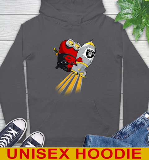 NFL Football Oakland Raiders Deadpool Minion Marvel Shirt Hoodie 7