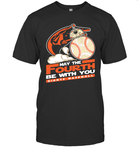 May The Fourth Be With You  Giants Football Bb 8 Star Warz Gift For Football Hero Movie Lover