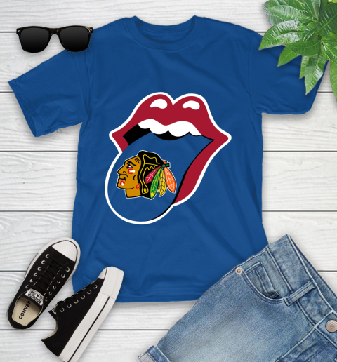 Chicago Blackhawks NHL Hockey Lips I Root For My Team Adoring Fan 111