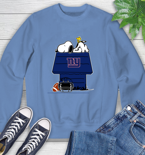 New York Giants NFL Football Snoopy Woodstock The Peanuts Movie Sweatshirt 11