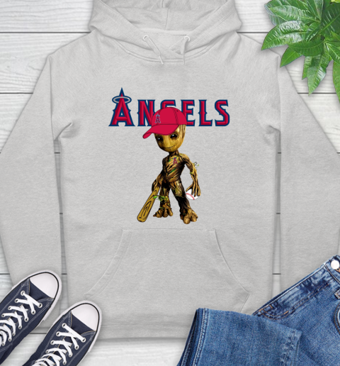 MLB Los Angeles Angels Groot Guardians Of The Galaxy Baseball Hoodie