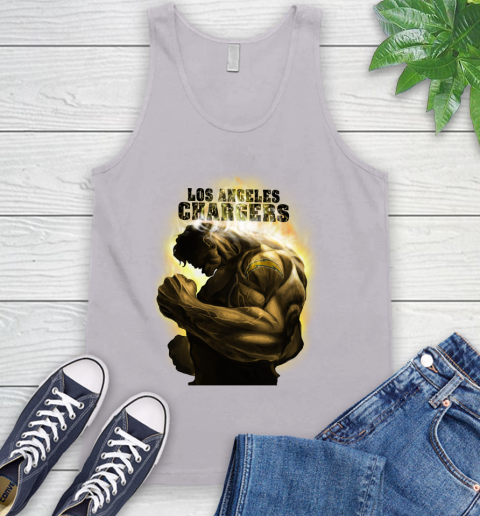 Los Angeles Chargers NFL Football Hulk Marvel Avengers Sports Tank Top 3