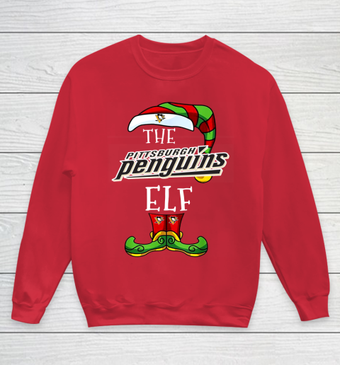 Pittsburgh Penguins Christmas ELF Funny NHL Youth Sweatshirt 7