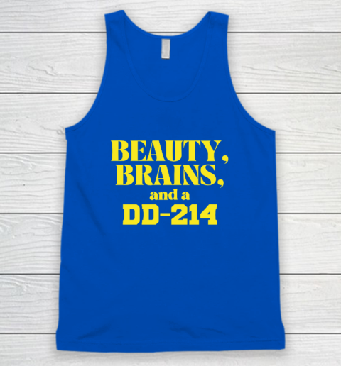 Beauty Brains And A DD-214 Tank Top 3