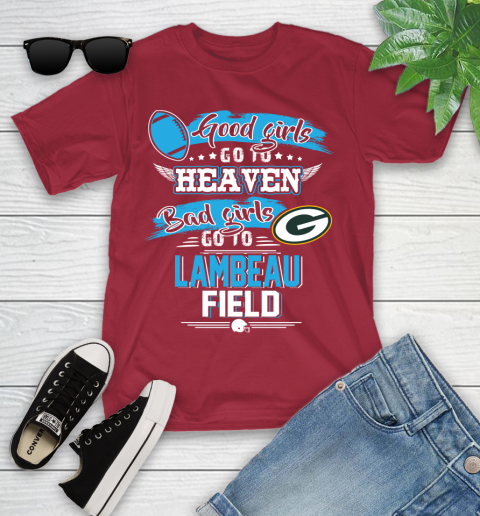 Green Bay Packers NFL Bad Girls Go To Lambeau Field Shirt Youth T-Shirt 14