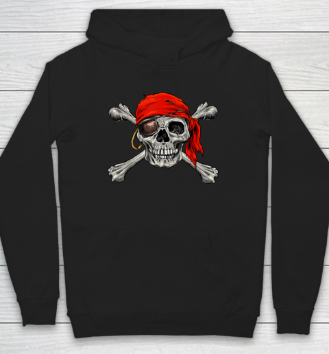 Jolly Roger Pirate Skull Crossbones Halloween Costume Hoodie