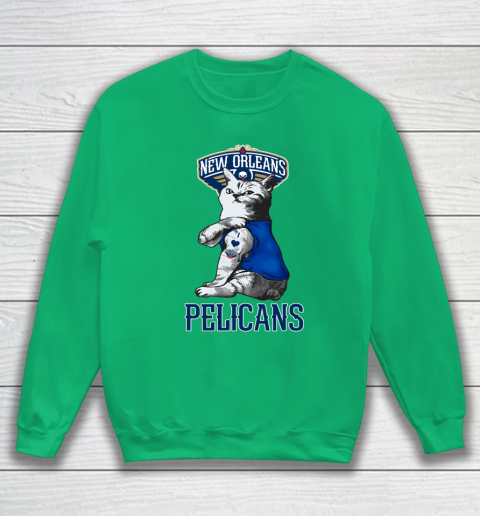 NBA Basketball My Cat Loves New Orleans Pelicans Sweatshirt 5