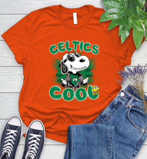 NBA Basketball Boston Celtics Cool Snoopy Shirt Women's T-Shirt 3