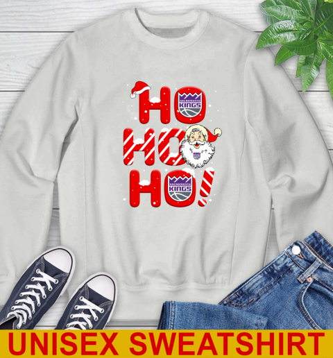 Sacramento Kings NBA Basketball Ho Ho Ho Santa Claus Merry Christmas Shirt Sweatshirt 5