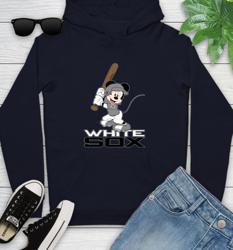 MLB Baseball Chicago White Sox Cheerful Mickey Mouse Shirt Youth Hoodie 4