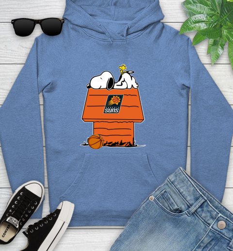Phoenix Suns NBA Basketball Snoopy Woodstock The Peanuts Movie Youth Hoodie 12