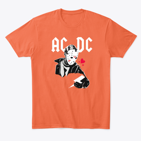 blmm acdc jason voorhee friday the 13th classic t shirt 2 front orange