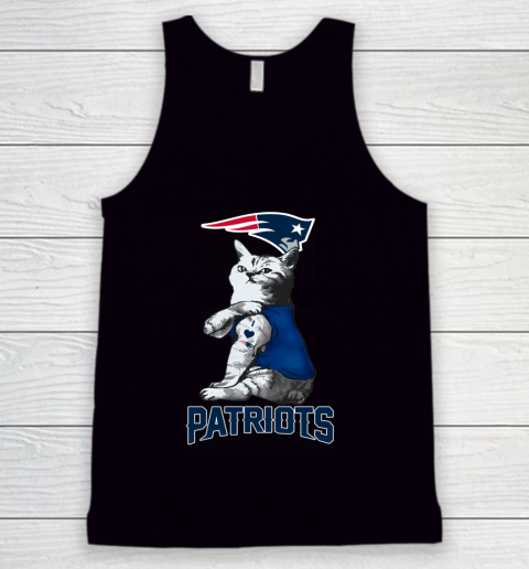 NFL Football My Cat Loves New England Patriots Tank Top
